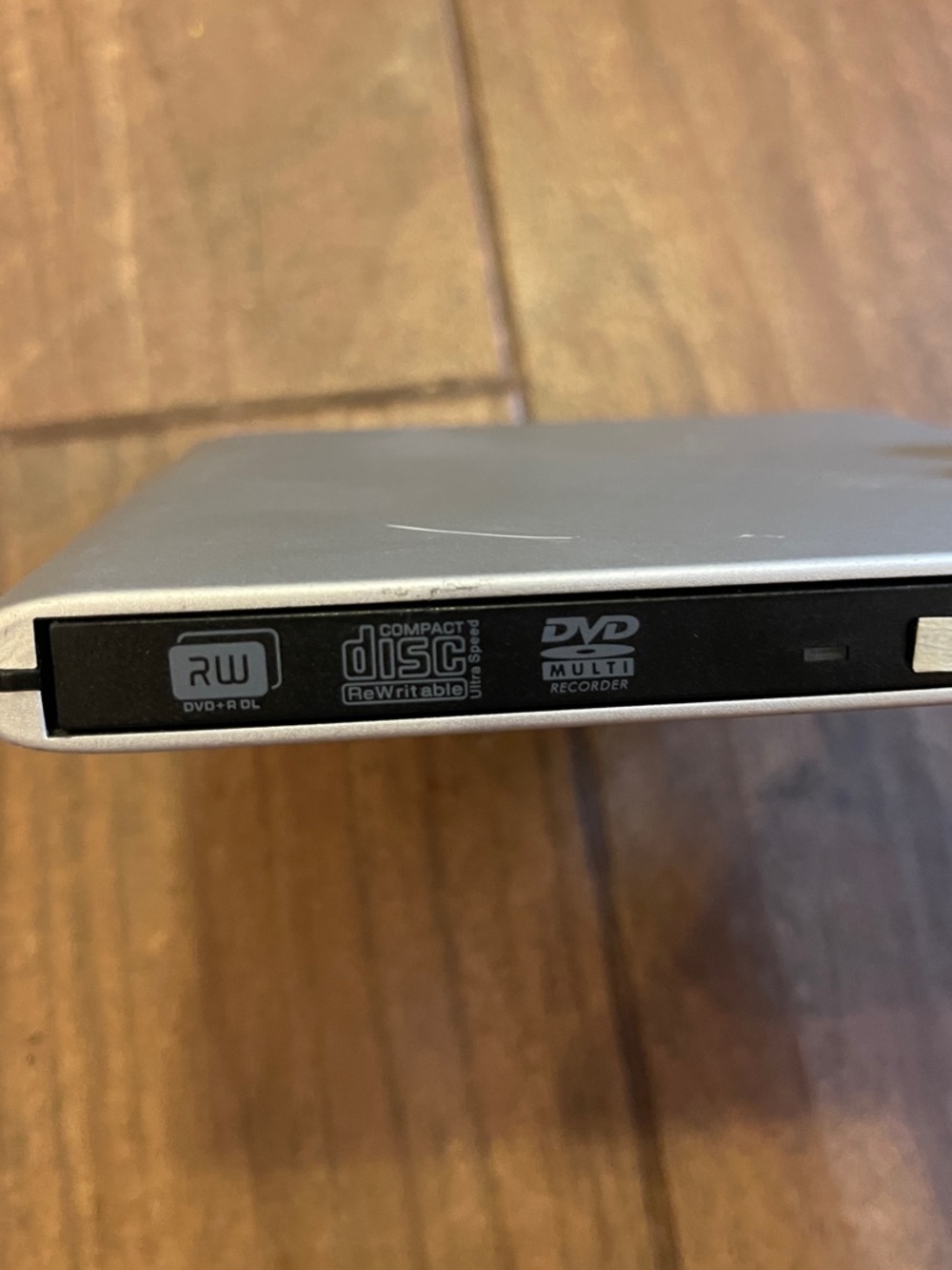 External Slim USB DVD+RW Drive - Silver